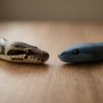 Két kígyó, a Python és a Mojo programozási nyelvek jelképei