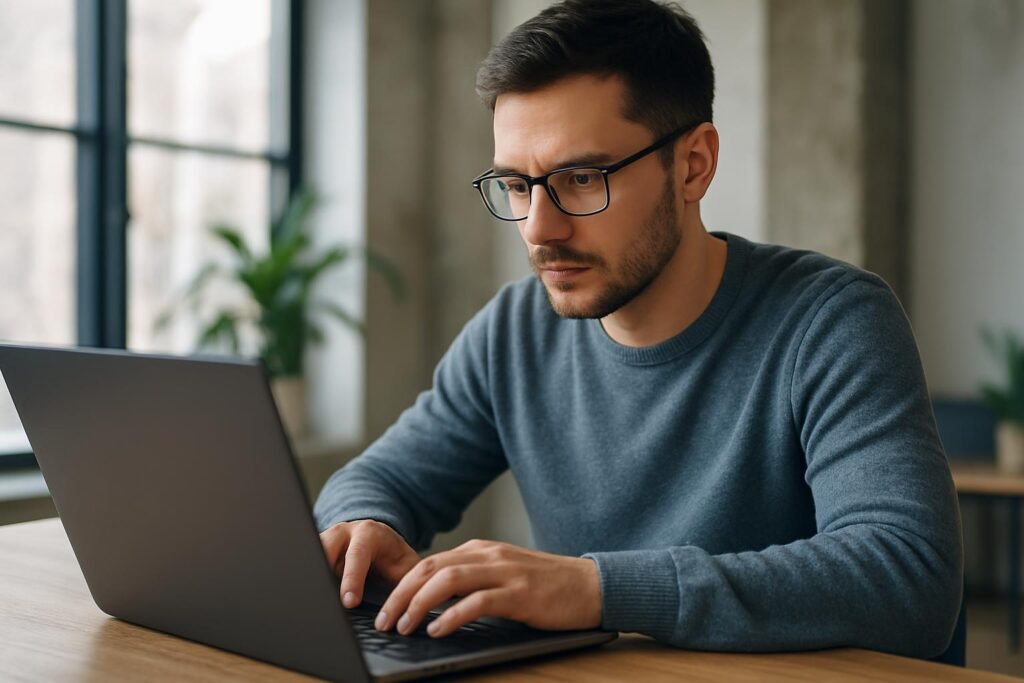 Fejlesztő Rust programozási nyelvet használ a számítógépén.