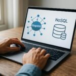 Laptop displaying GraphDB and NoSQL concepts.