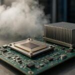 Kvantumchip egy felhőalapú szolgáltatásban, ipari szintű hardver.