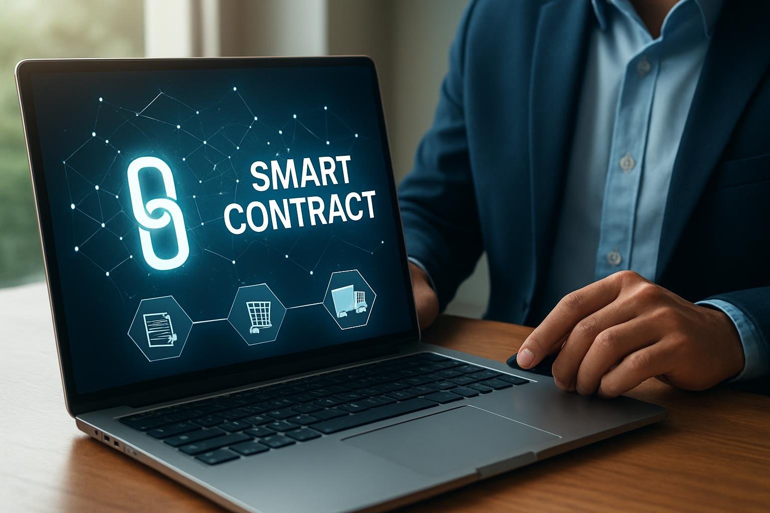 Okosszerződések a blokklánc technológián keresztül a menedzsment hatékonyságáért.