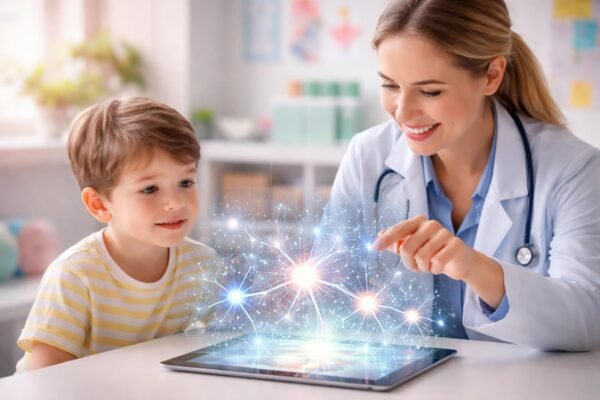 Egy számítógépes algoritmus elemzi több millió adatpontot az autizmus korai jeleinek felismerésére.