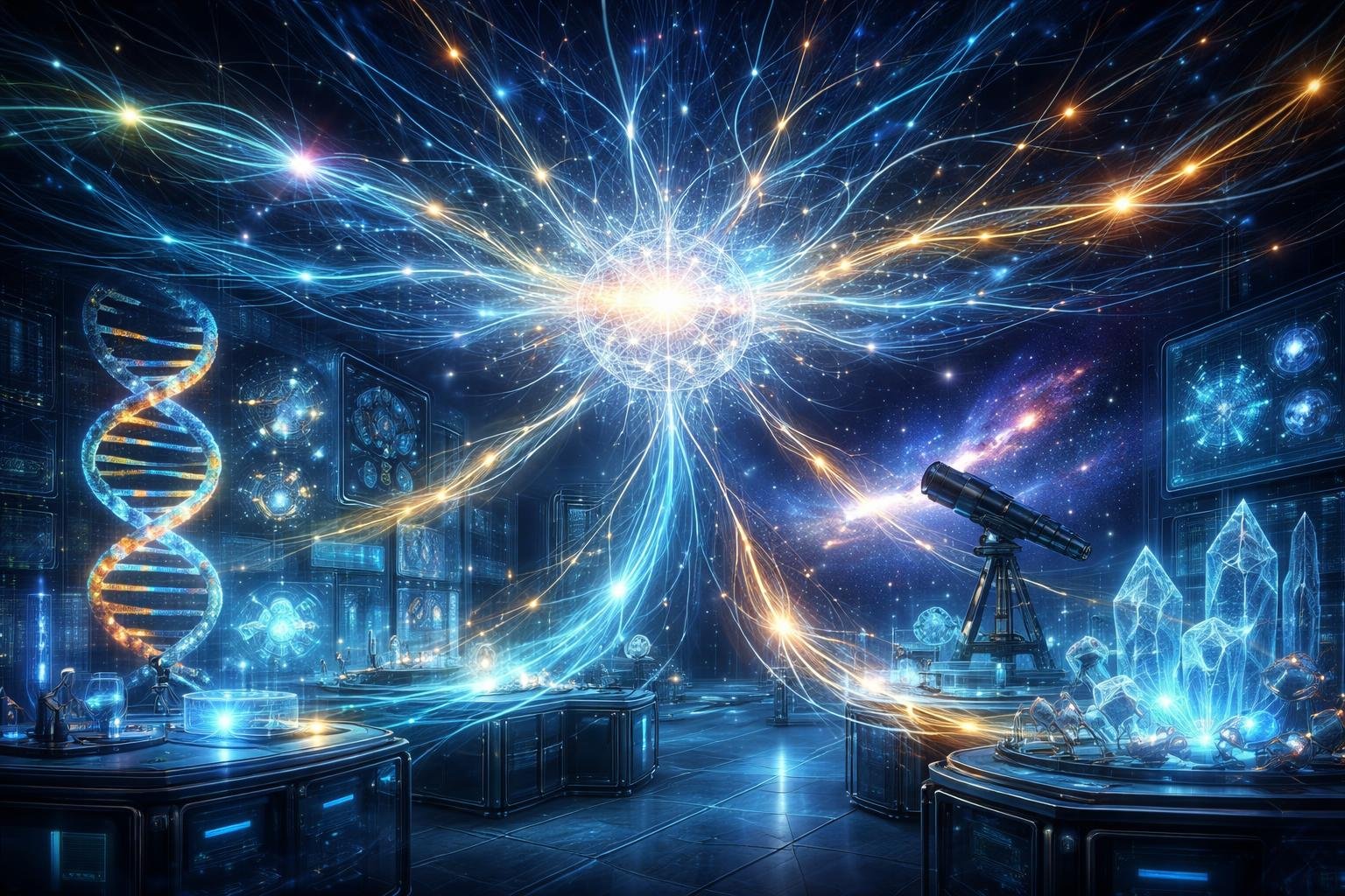 Tudósok adatelemzést végeznek, miközben neurális hálózatok valós idejű mintázatokat keresnek