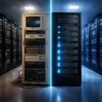 Szerverek frissítését vagy cseréjét mérlegelő vállalati döntés képe a modern IT környezetben